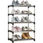 Scarpiera impilabile portascarpe scaffale 5  ripiani Organizer Scarpe salvaspazio