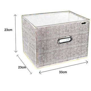 Scatola porta abiti porta documenti oggetti contenitore 23x23x33 cm
