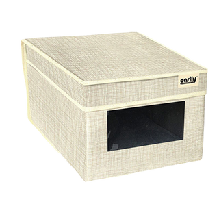 Scatola porta abiti con coperchio porta documenti oggetti 25x35x16 cm