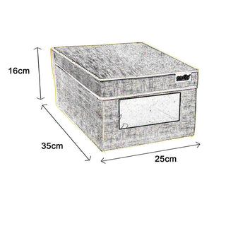 Scatola porta abiti con coperchio porta documenti oggetti 25x35x16 cm