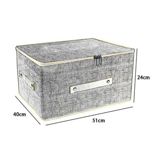 Scatola box porta abiti contenitore con cerniera 40x51x24cm