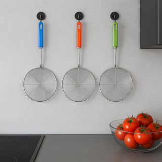 Schiumarola a rete in acciaio per fritture mestolo da cucina Ø 20 cm