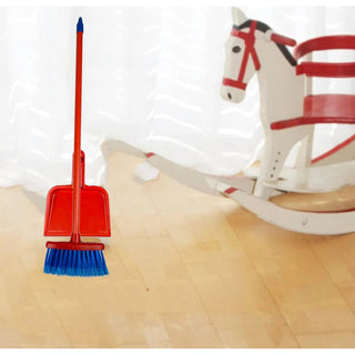 Set pulizia con scopa e paletta giocattolo 62 cm 2 pezzi giochi