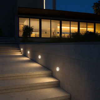 Faretto led ad incasso segnapasso 1,5W luce fredda calda naturale IP54
