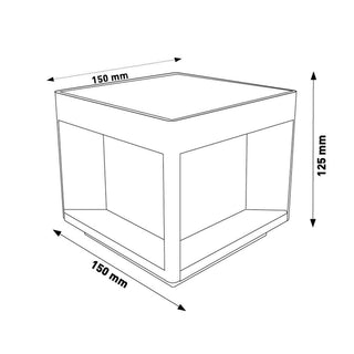 Faretto led 10W a pannello solare cubo da parete  tecnologia CCT IP65