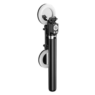 Selfie stick bluetooth con telecomando cavalletto e 2 luci ring light
