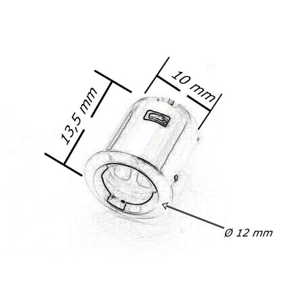 Kit doppio sensore interruttore per luci strip led per mobili armadi sensori di accensione 12/24v