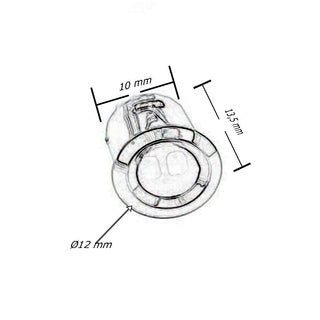 Sensore interruttore movimento per luci strip led pulsante 12/24V