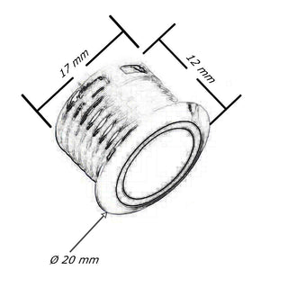 Sensore interruttore touch per luci strip led pulsante 12/24V
