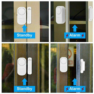Allarme sonoro per finestre e porte 90dB sensore magnetico wireless