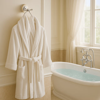 Set Bagno 6 pz acciaio lucido vetro satinato e ceramica