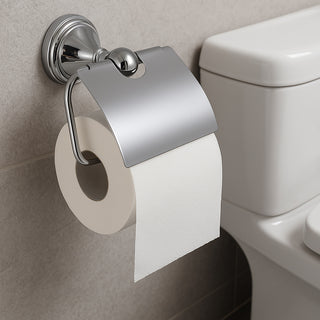 Set completo di 6 accessori in acciaio cromato e vetro satinato