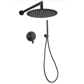 Set doccia tondo miscelatore 2 vie soffione doccetta staffa flessibile