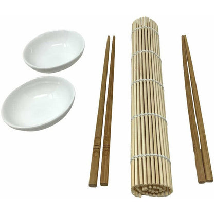 Set sushi per 2 persone 9 pezzi ciotole in ceramica stampi tovaglietta set per aperitivo