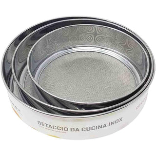 Set 3 setacci rotondi da cucina per farina zucchero cacao setaccio