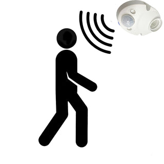 Sensore movimento 360° Pir infrarossi per lampadine con attacco E27