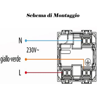 Presa schuko 10/16A compatibile con living light international air 2P
