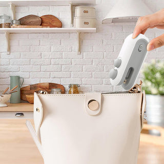 Mini sigillasacchetti ricaricabile portatile sigillatrice e taglierina