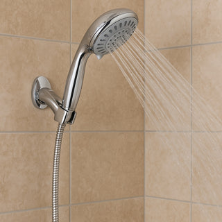 Soffione doccia con tubo flessibile da 1,8 metri e supporto vari getti