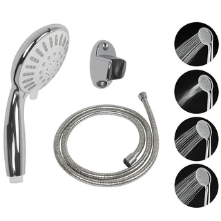 Soffione doccia con tubo flessibile da 1,8 metri e supporto vari getti