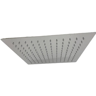 Soffione per doccia slim quadrato 30x30cm effetto pioggia cromato 1/2"