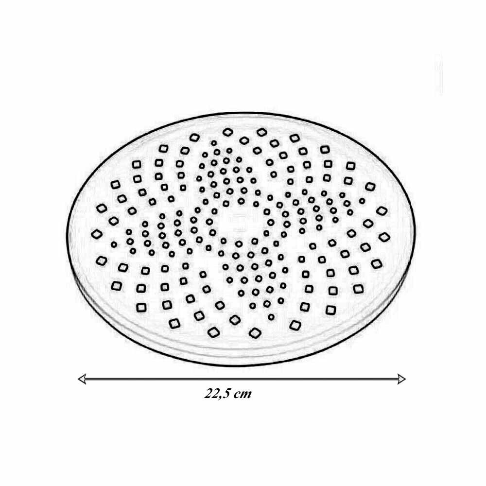 Soffione per doccia da bagno rotondo 22,5 cm in abs doccetta con filtro anticalcare alta pressione