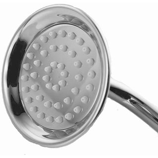 Soffione doccia stile retrò in abs lucido con attacco 1/2" bianco
