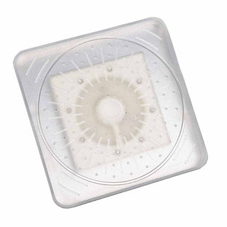 Soffione doccia con led rgb quadrato 15x15 cm per cromoterapia