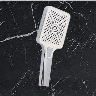 soffione doccia quadrato triplo getto d’acqua attacco universale ½