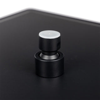 Soffione doccia ultra slim quadrato 25x25 cm nero attacco ½