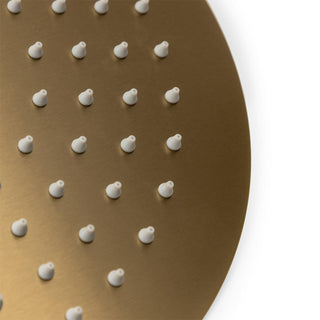 Soffione doccia ultra slim tondo Ø25 cm oro satinato attacco ½