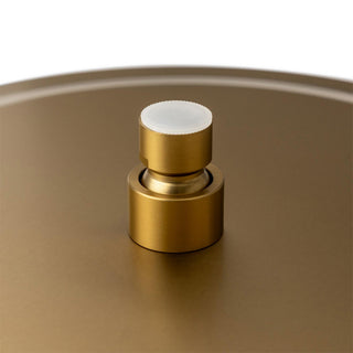 Soffione doccia ultra slim tondo Ø25 cm oro satinato attacco ½