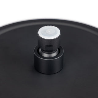 Soffione doccia ultra slim tondo Ø25 cm nero attacco ½