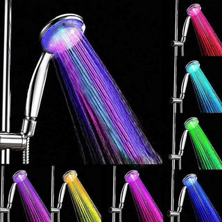 Soffione doccia con led rgb 20 e 25  cm cromoterapia multicolore