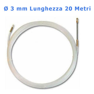 Sonda passacavi per elettricista con molla 5 10 20 metri Ø 3 mm