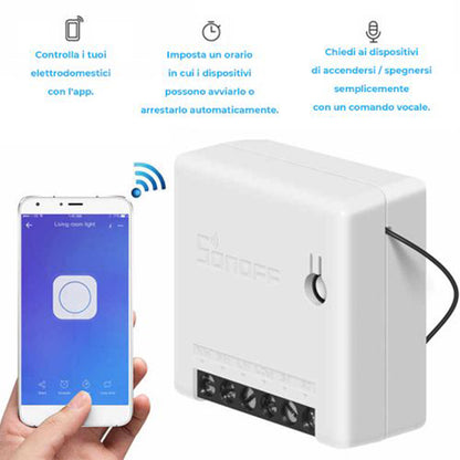 Interruttore smart intelligente SONOFF minir2 wireless wifi  con app per tablet smartphone