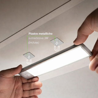 Sottopensile led calamitata sensore crepuscilare di movimento 4000k