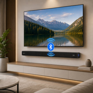 Soundbar Bluetooth 5.3 120W con Telecomando HDMI OPT AUX USB 80 cm