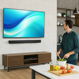 Soundbar bluetooth per tv 120 Watt HDMI AUX OPT con telecomando