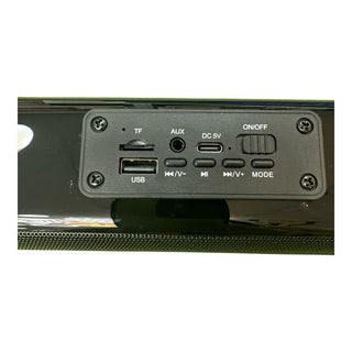 Barra soundbar 42+14W ricaricabile bluetooth uscita aux usb subwoffer