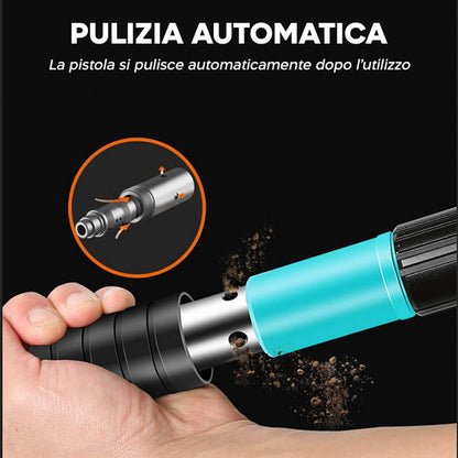 Pistola sparachiodi con 100 chiodi 40mm spara chiodi manuale per legno acciaio cemento con accessori fai da te