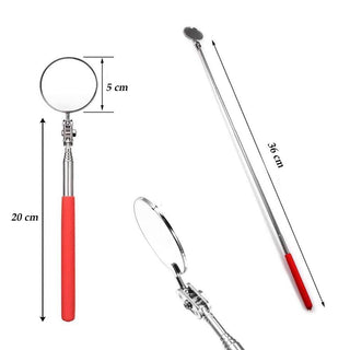 Specchietto estendibile ispezione telescopico 50mm snodabile per auto