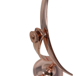Specchio cosmetico ovale con zoom girevole oro rosa varie misure