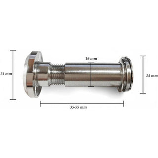 Spioncino grandangolare con coperchio occhiello per porte da 35-55 mm