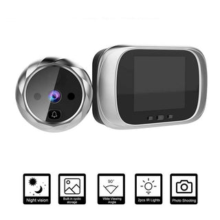 Spioncino digitale con monitor 2,8" LED IR campanello scatta foto