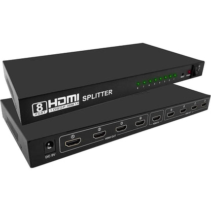 Splitter hdmi 8 uscite full HD 3D alta risoluzione 1080P sdoppiatore per hdtv ps3 dvr pc