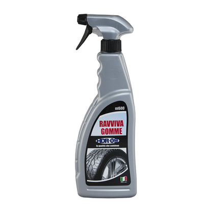 Detergente spray per pulire igienizzare tessuti interno auto e spray ravviva pneumatici moto camper 600 ml