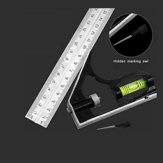 Squadra combinata con livella 300mm angolo regolabile 45°-90 12"