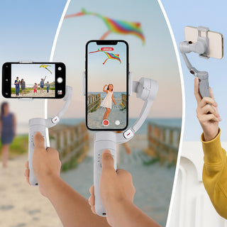 Stabilizzatore cardanico gimbal bluetooth a 3 assi per smartphone