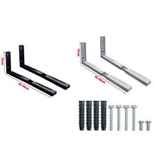 Coppia di staffe supporto forno a microonde estensibile da 36 a 46 cm